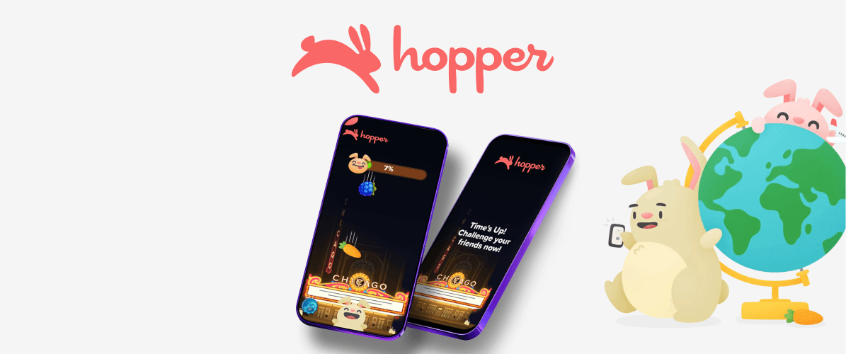HOPPER DRIVES ENGAGEMENT WITH REWARDED MINI-GAMES campaign creative
